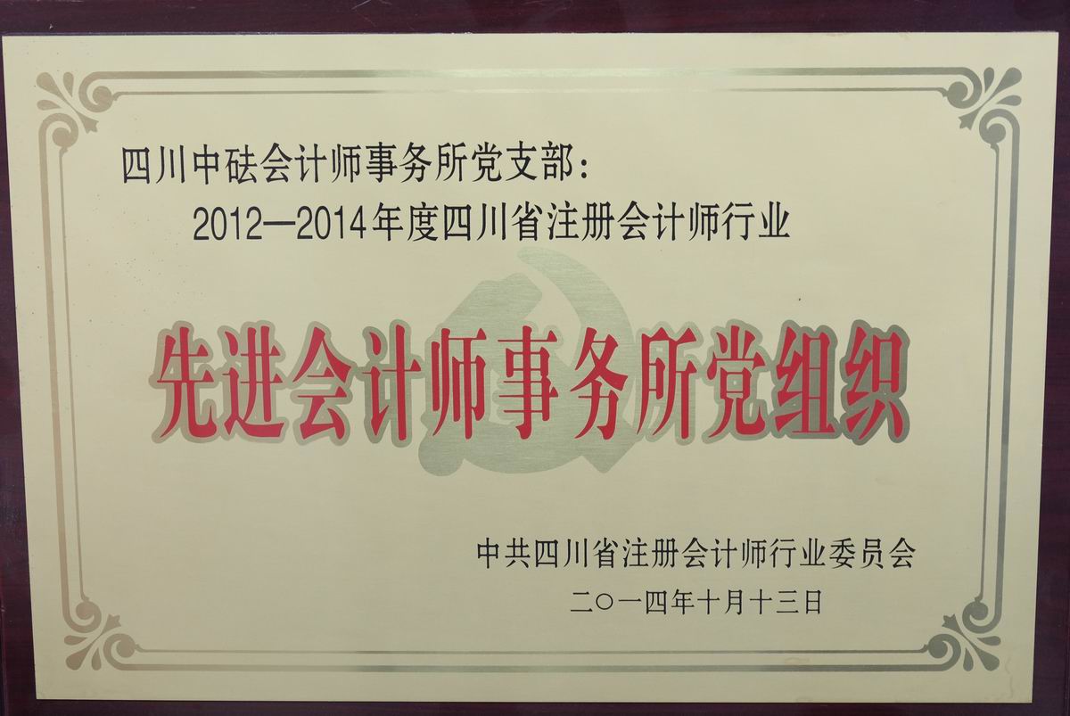 2012-2014先進(jìn)會計(jì)師事務(wù)所黨支部